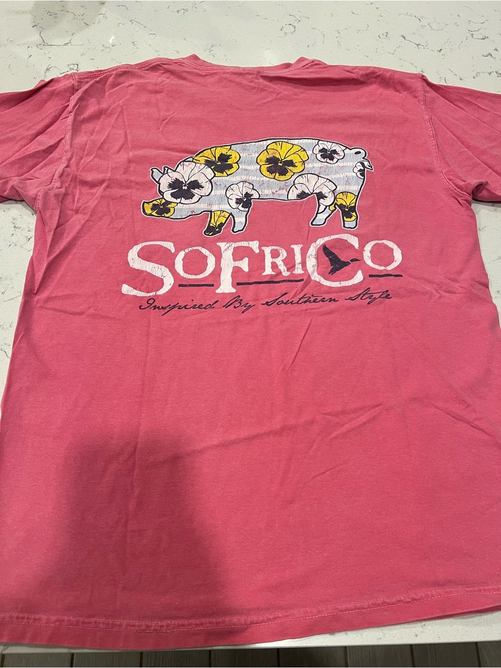 Southern Fried Cotton Pocket T‑Shirt - Pink - Medium